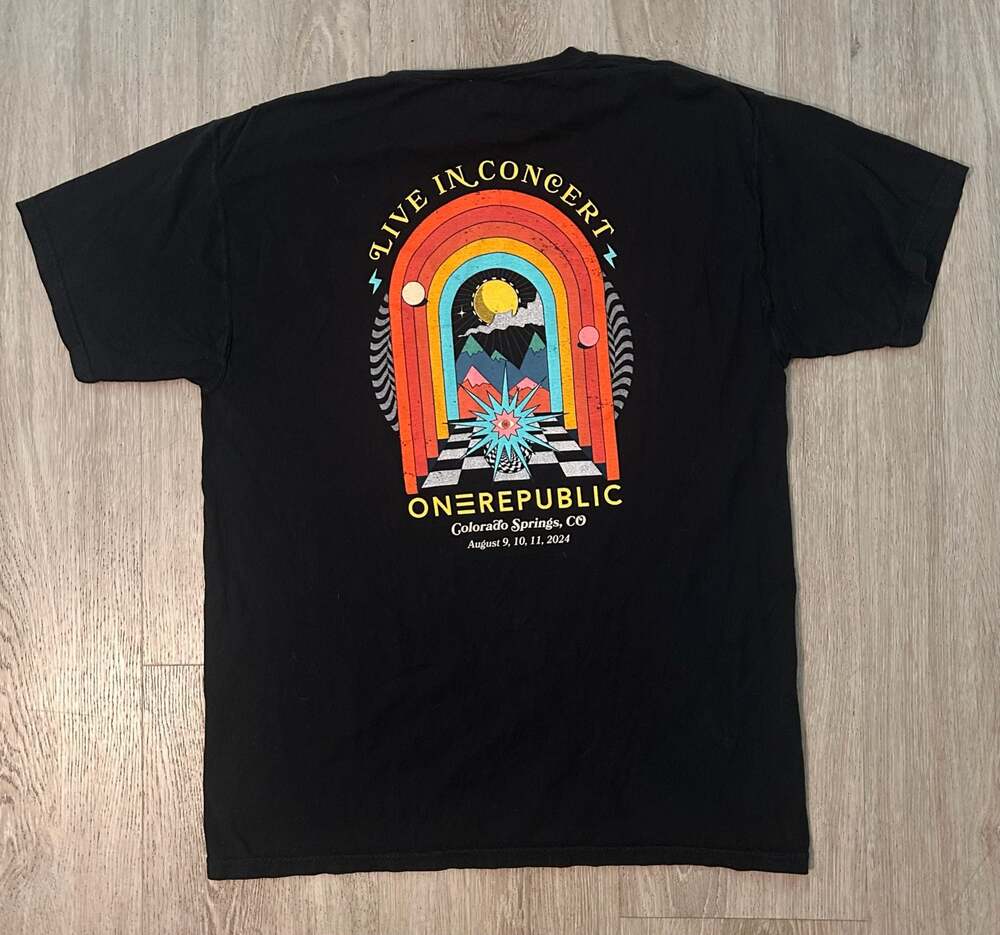 OneRepublic Artificial Paradise Tour Concert Shirt Colorado Springs August 2024